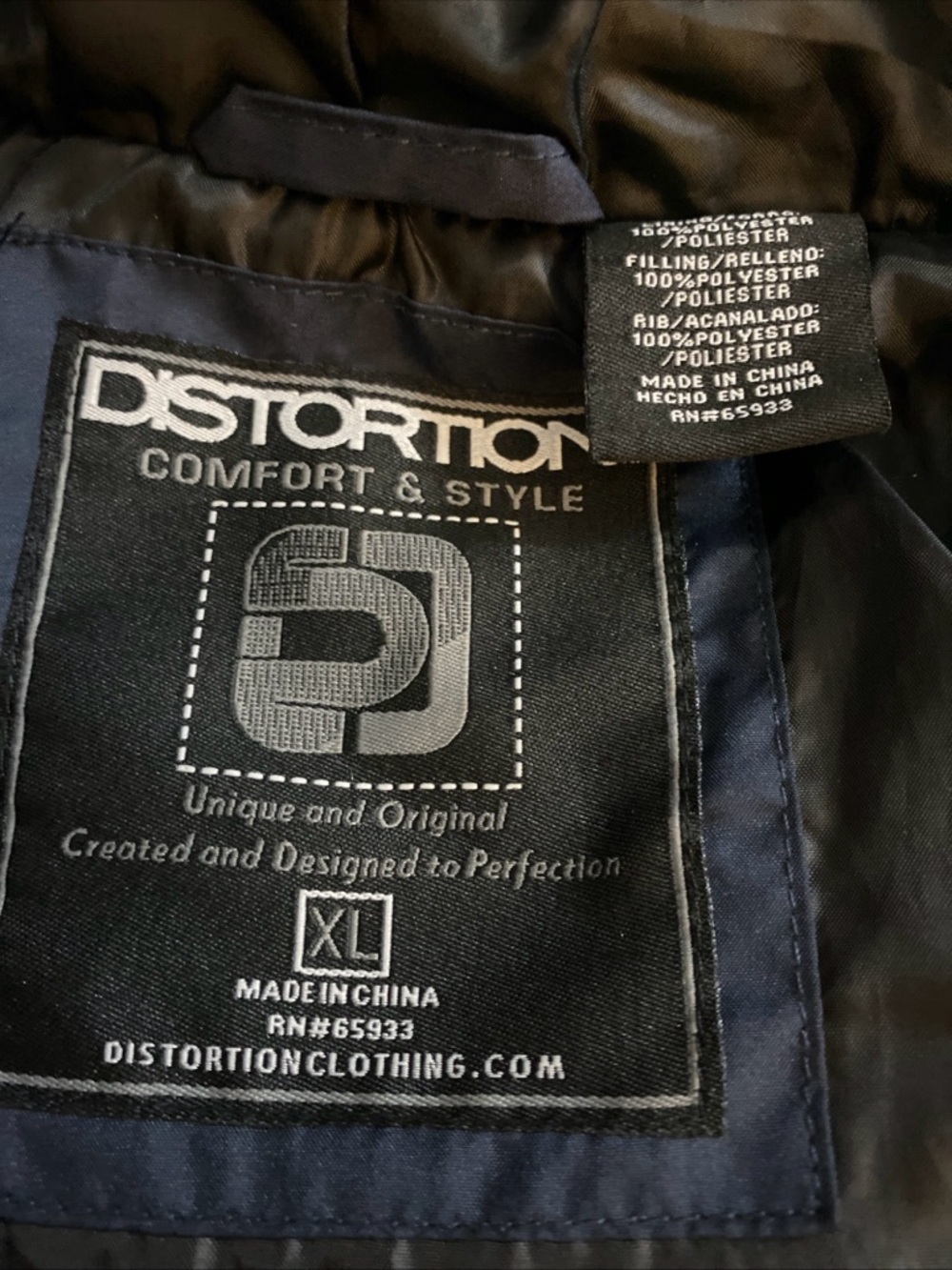Distortion Men’s Black Bomber Jacket - Comfort & Style